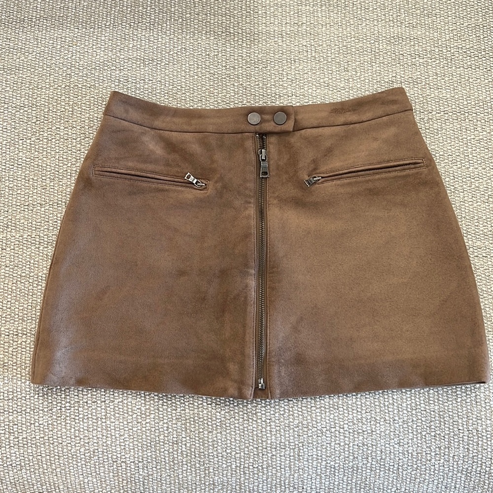 Extra small suede BCBG Maxazria Skirt
